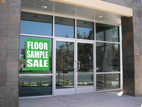 floor sample sale  store business retail promotion signs