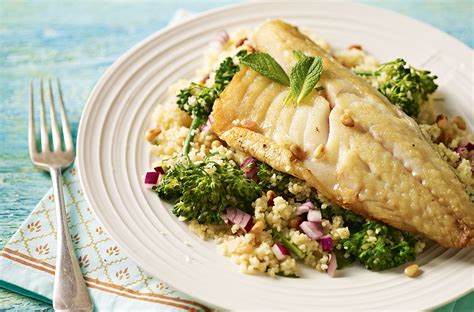 Sea Bass With Couscous Dinner Recipes Goodtoknow