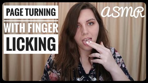 Asmr Page Turning And Finger Licking Mouth Sounds Youtube