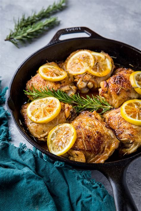 lemon rosemary braised chicken thighs rosemary chicken