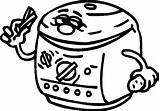 Elettrodomestici Appareils Electromenagers Toaster Gesicht Haushalt Disegno Cartoni Gifgratis Prend sketch template