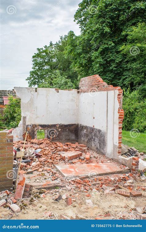 walls  bricks  demolished house stock image image  demolished
