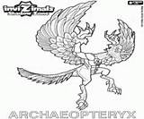 Archaeopteryx Invizimals Coloring Shadow Zone Designlooter Pages 9kb 250px Max sketch template