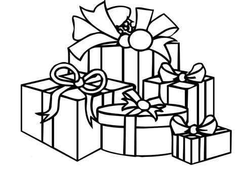 gifts coloring pages coloring home