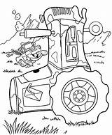 Coloring Mater Pages Tow Laughs Guido Falling Down sketch template