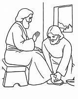 Kindness Washes Disciples Kindergottesdienst Biblicas Kidsplaycolor 1825 Bibel Mary Educativas Schritt Malvorlagen Divyajanani sketch template