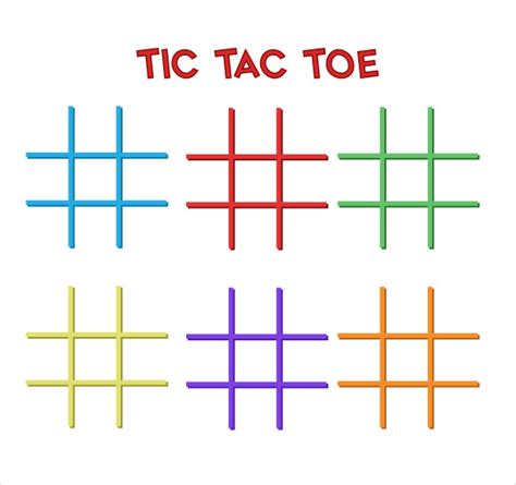 sample tic tac toe templates   ms word