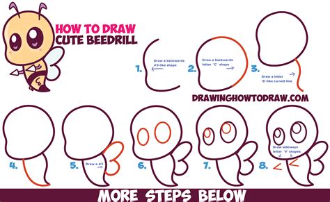 How To Draw Cute Chibi Kawaii Beedrill From Pokemon