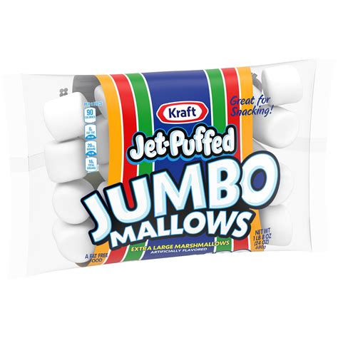 jet puffed jumbo mallows extra large marshmallows  oz wrapper walmartcom walmartcom