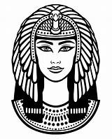 Cleopatra Drawing Sketch Head Realistic Openclipart Paintingvalley Collection sketch template