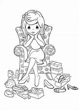 Coloring Pages Precious Moments Book Digital Printable Coloriage Copic Printables Girl Dessin sketch template