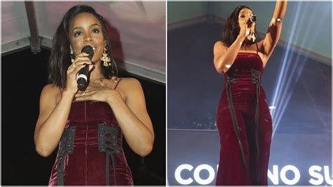 See Kelly Rowland S Gorgeous Look To Perform At An Event