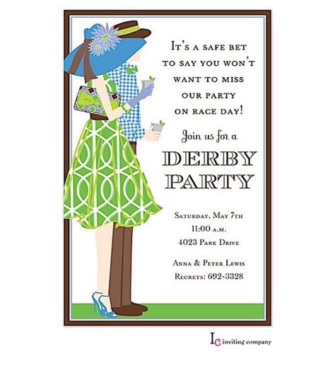 images  kentucky derby party invitations  pinterest