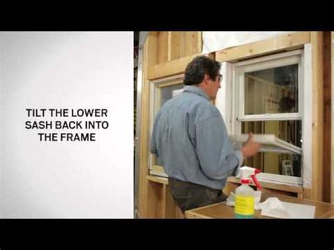 tilt andersen  series tilt wash double hung windows  cleaning youtube