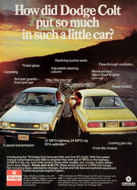 model year madness 10 classic ads from 1976 the daily