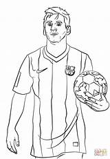 Pages Coloring Neymar Getdrawings Messi sketch template