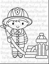 Firefighter Fireman Hydrant Pompiere Firefighters Unbelievable Ot7 Firemen Motivi Digi Francobolli Torta Piecing Bambino Timbri Sfondo Ricamo Digitali Ricamati Carta sketch template