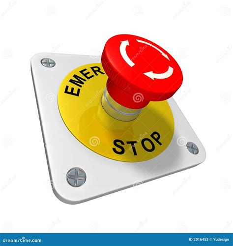 emergency stop stock  image