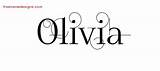 Olivia Tattoo Name Designs Decorated Olinda Names Print Freenamedesigns sketch template