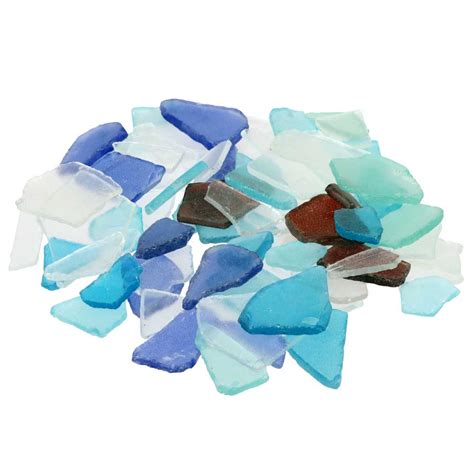 Faux Frosted Beach Sea Glass Pieces Ocean And Seaside Themed Table