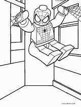 Spiderman Coloring Pages Lego Print Getcolorings sketch template