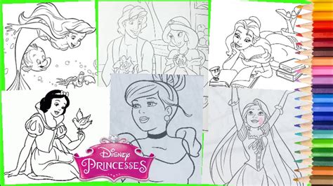 Disney Princess Cinderella Ariel Belle Snow White Jasmine