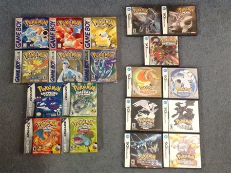 my collection of cib pokemon games all i need is ruby