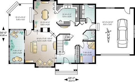 open concept modern  story house floor plans  santai