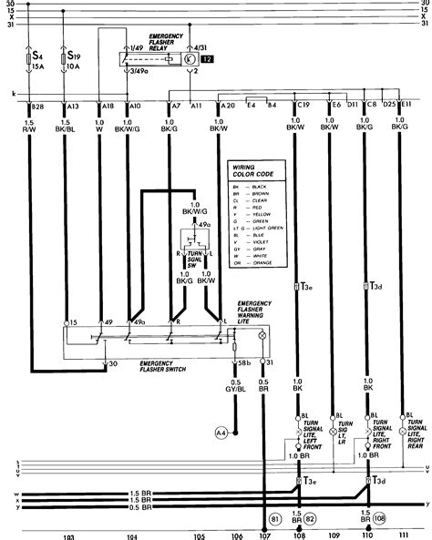 wiring diagram   turn signal exterior lighting circuit