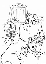 Monster Colorir Monstros Monstruos Coloriage Ag Ausmalbilder Companhia Sulley Monstre Compagnie Fargelegging Tegninger Dibujar Cie Monstres Colorat Meilleures Uni Universidade sketch template