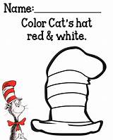Hat Cat Coloring Seuss Dr Printables Color Pages Activities Preschool Sheets Printable Book Hats Cats Kids Sheet Print Red Books sketch template