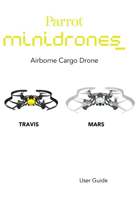 parrot minidrones airborne cargo travis user manual