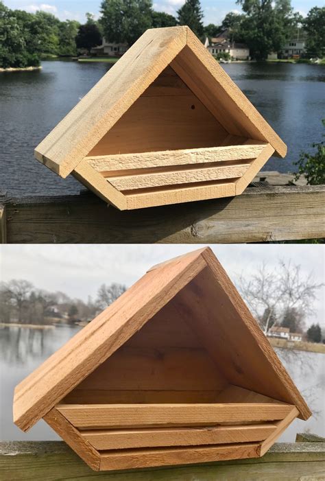 dove robin nesting box bird birdhouse    thick cedar ebay bird house plans