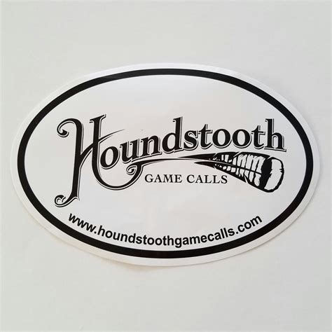 logo stickers houndstooth game calls