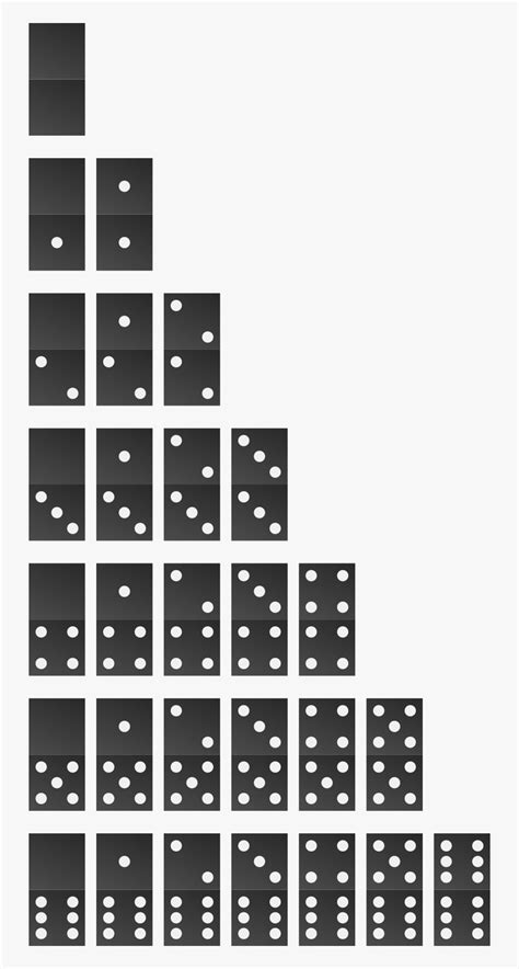 cuantas fichas de domino son  transparent clipart clipartkey