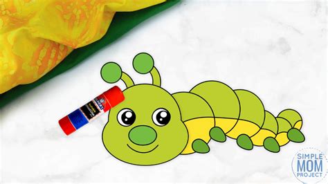 printable caterpillar craft template simple mom project