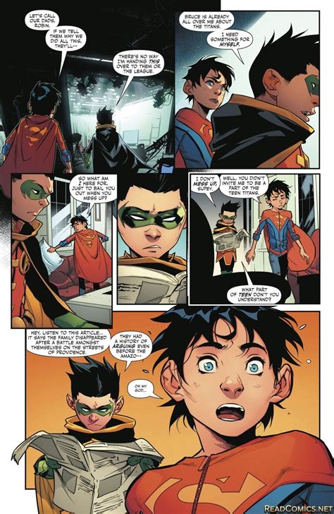 super sons issue 2 dc comics heroes dc comics characters superhero