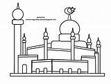 Masjid Mewarnai Sketsa Ibadah Putih Tempat Aqsa Tk Animasi Warnai Agama Kumpulan Inspirasi Berdoa Fitri Idul Penting Semua Kamu Nusagates sketch template