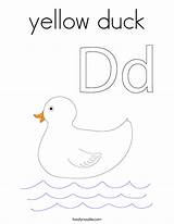Duck Yellow Coloring Ducks Outline Search Twistynoodle Built California Usa Noodle sketch template