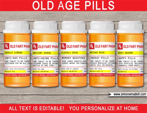 fake prescription bottle label  prescription style labels