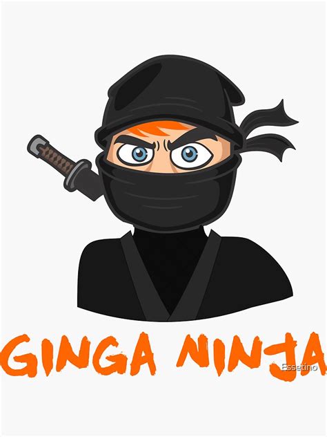 Ginga Ninja Ginger Af Redhead Funny Novelty Gingers Rule Sticker For