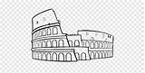 Coliseo Romano Arquitectura Colortear Pngwing Mahal Taj Soldado sketch template