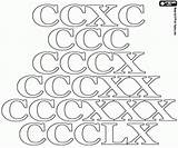 Roman Numerals Drawing Coloring Pages Printable Getdrawings Numeral Games sketch template