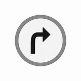 Turn Right Icon Clipart Vector sketch template