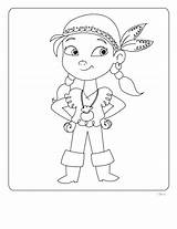 Pirate Coloring Pages Girl Printable Getcolorings Print sketch template