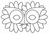 Mask Flower Printable Masks Print Kids Mascaras Para Hellokids Imprimir Coloring sketch template