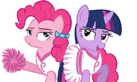 Image Pinkie Pie And Twilight Sparkle As Cheerleader