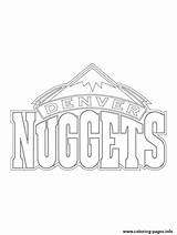 Nuggets Denver Coloring Logo Nba Pages Sport Printable Print Color Chicken Drawing Template Search sketch template