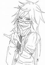 Grell Lineart sketch template