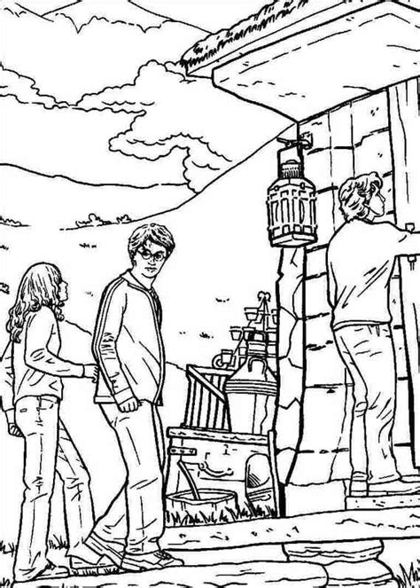 harry potter characters coloring pages  getdrawings
